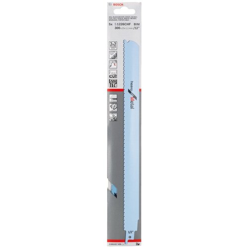 Bosch list univerzalne testere S 1226 CHF Heavy for Metal - pakovanje 5 komada - 2608657406 Cene