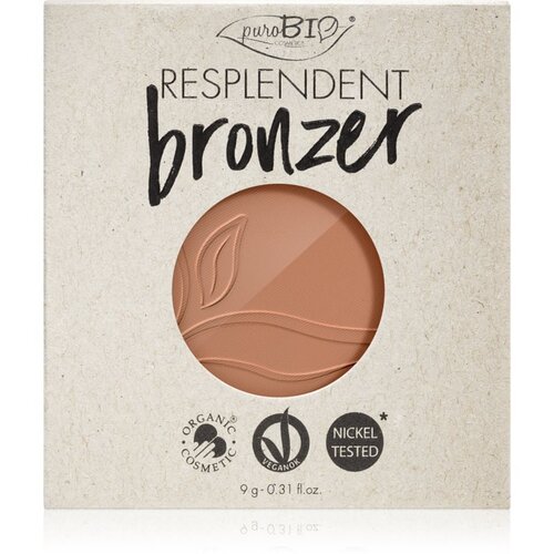 puroBIO cosmetics Resplendent bronzer nadomestno polnilo odtenek 05 Warm Brown 9 g Cene