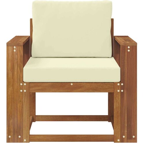  Set vanjskih sofa Čvrsto drvo akacije i poliester Slike