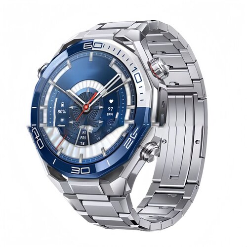 INF združljiv 22 mm titanov pa&scaron;ček za uro z zaponko metuljček za huawei watch ultimate & gt series silver, (5000113982) Cene