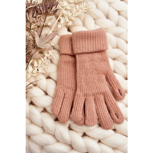 Kesi Women's smooth gloves, pink Cene