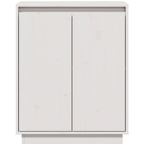  Komoda bijela 60 x 34 x 75 cm od masivne borovine Slike