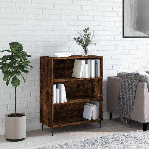 VidaXL Omarica s policami dim. hrast 69,5x32,5x90 cm inženirski les Slike
