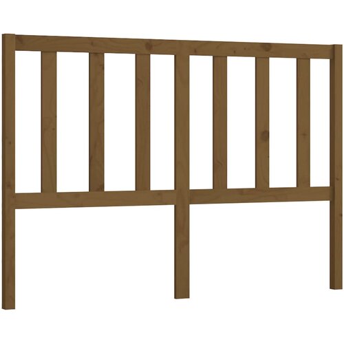  Uzglavlje za krevet boja meda 166 x 4 x 100 cm masivna borovina Slike