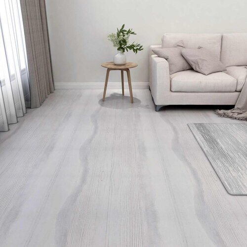  Podne daske 5,11 m² 55 pcs PVC Bijela i svjetlosiva Cene