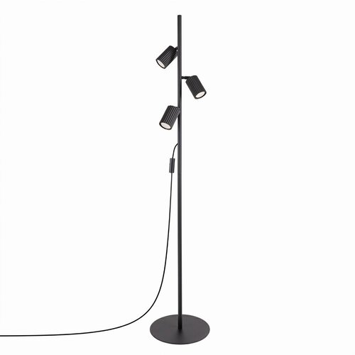Sollux Crna stojeća svjetiljka aluminijska sa savitljivom konstrukcijom (visina 155 cm) Gleam &amp;ndash; Slike