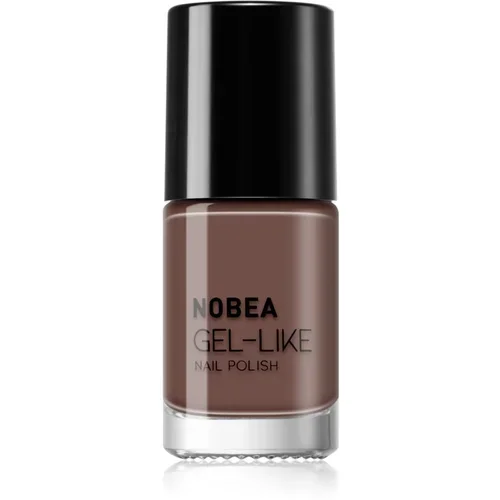 NOBEA Day-to-Day Gel-like Nail Polish lak za nohte z gel učinkom odtenek Dark mocha #N06 6 ml