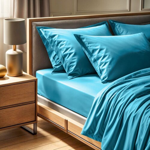  tonne bleue - 60 turquoise ranforce super king fitted sheet (fr) (it) (es) (de) Cene