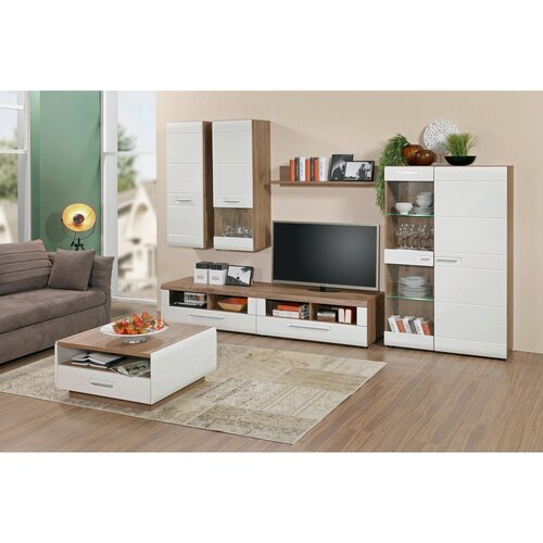 XORA TV-ELEMENT barve hrasta, bela Slike