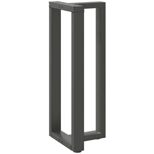  Noge barski stol T-oblika 2kom antracit 40x35x(100-101)cm čelik Slike