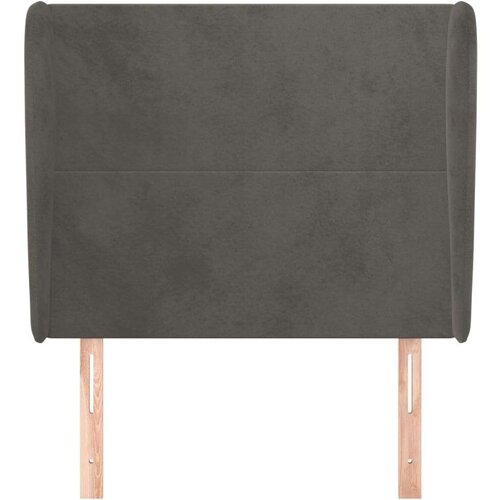  Uzglavlje s u&amp;scaron;ima tamnosivo 93x23x118/128 cm bar&amp;scaron;unasti Slike