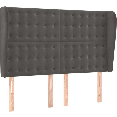  Box spring s madracem LED tamnosivi 140x200 cm bar&amp;scaron;un Slike