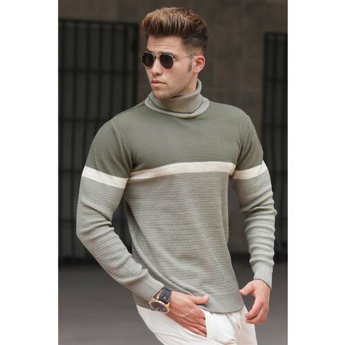 Madmext Sweater - Khaki - Regular fit Slike