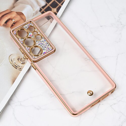  Torbica Cirkon Camera za Samsung S938B Galaxy S25 Ultra roze Slike
