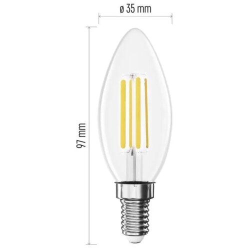  led sijalica filament E14/3,8W/230V 2700K energetska klasa a Slike
