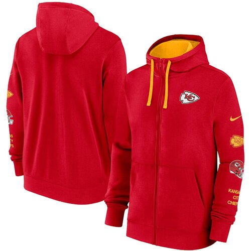 Nike Kansas City Chiefs Cotton Full-Zip Fleece jopica s kapuco Cene