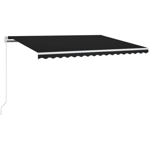  Ročno zložljiva z led lučmi 400x300 cm antracitna Cene