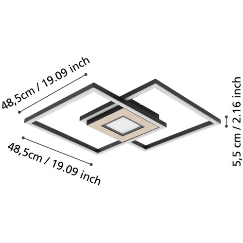 Eglo 901742 - led prigu&amp;scaron;iva svetiljka marinello 2xLED/17W/230V +LED/4,2W + daljinski upravljač Slike