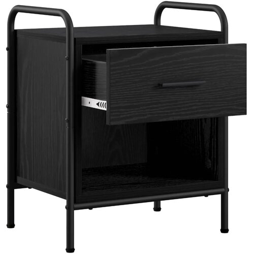  Noćni ormar Crni hrast 40 x 30 x 50 cm Konstruirano drvo - Crni hrast 1 Slike