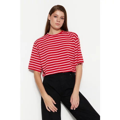 Trendyol T-Shirt - Red - Relaxed