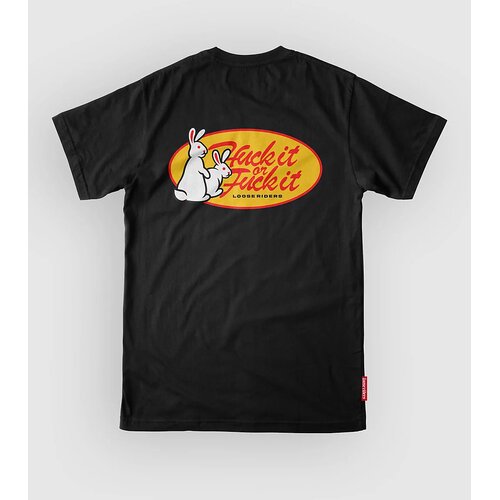 Loose Riders Huck It Bunnies Tech Tee black Cene