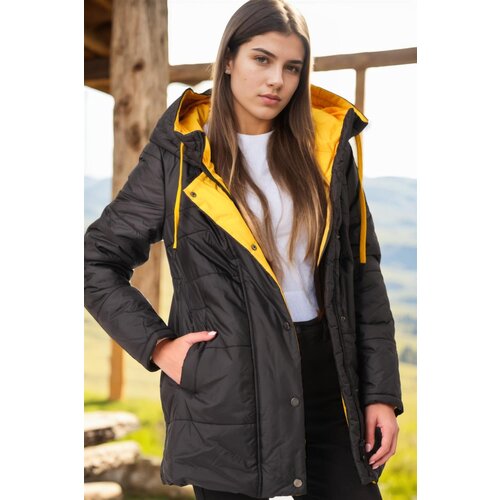 Dewberry Z6660 WOMEN'S COAT-BLACK-2 Cijene