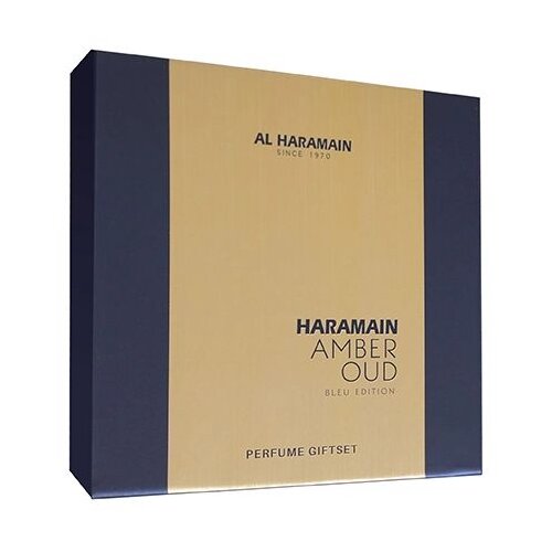 Al Haramain Amber Oud Bleu Edition Set U (EDP 75ml + EDP 30ml + DEO 200ml) Slike