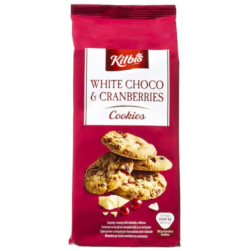 Kitbis Cookies bela cokolada&amp;amp;brusn.200g Slike