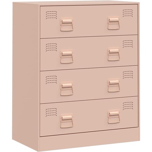 Maison Chic Komoda - Predalnik roza 67x39x83 cm jeklo, (21715651) Slike