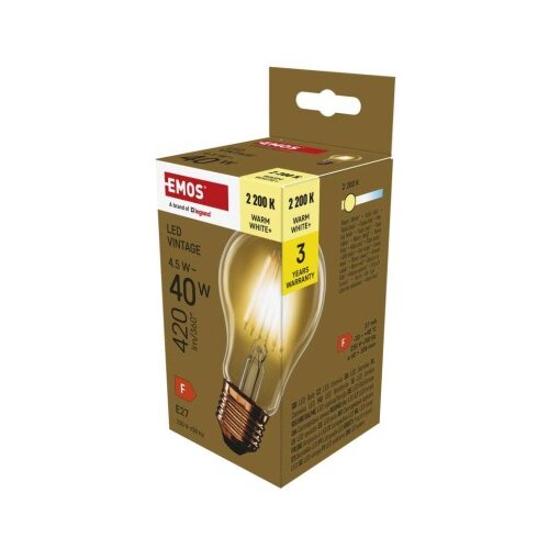  LED žarnica Vintage A60 / E27 / 4,5 W (40 W) / 420 lm / Toplo bel Cene