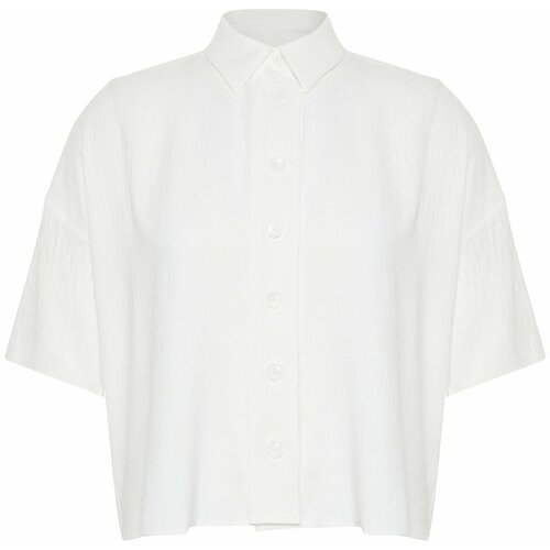 Trendyol Curve White Woven Shirt Cene