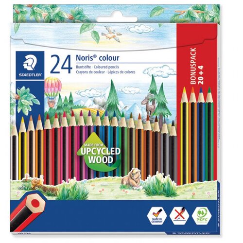 BOJE DRVENE 24BOJE (20 PLUS 4 BOJE GRATIS) NORIS COLOUR STAEDTLER 185 C24P BLISTER Cene