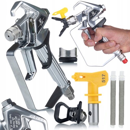 Rosfix SET BRIZGALNA PIŠTOLA ULTRASPRAY ZT-80 – 2-PRSTNI SPROŽILEC, ŠOBA 517, 7250 PSI, 1/4", 60 MESH FILTRA, (5000036453) Cene