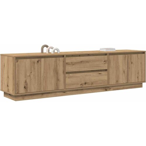  ormarić s LED svjetlima Artisan hrast 193,5x41x50 cm Slike