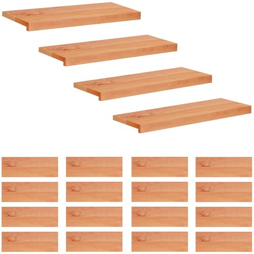 Step treads 20 kom. 70 x 25 x 2 cm Lak Čvrsto drvo bukve Cijene