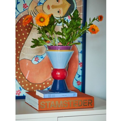Bloomingville Keramična ročno poslikana vaza (vi&amp;scaron;ina 26,5 cm) Trilla &amp;ndash; Slike