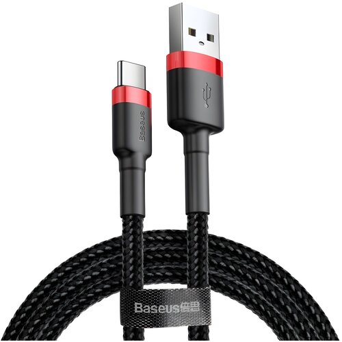 Baseus Cafule USB - A na USB - C kabel QC3.0, 2A - 3 m &amp;ndash; Crvena / Crna KP35203 Slike