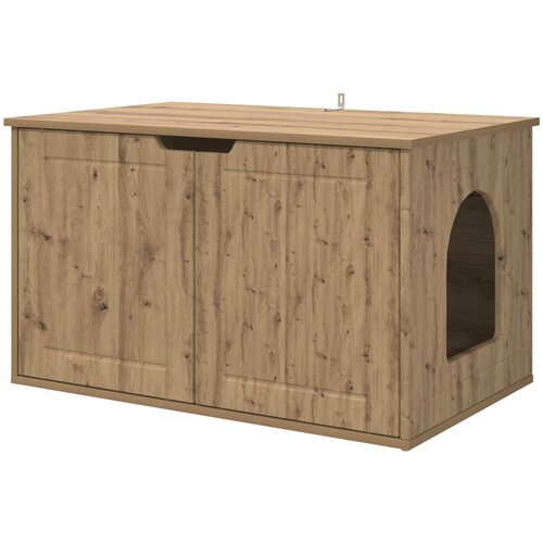 vidaXL Mačja hi&scaron;a Oreh 85 x 55 x 50 cm Konstruiran les, (5000111165) Cene