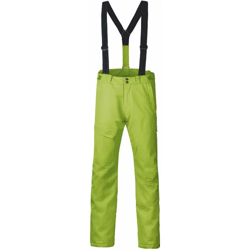 HANNAH Pánské zateplené lyžařské kalhoty KASEY lime green II