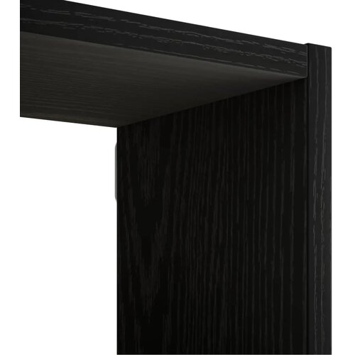  Zidna polica Crna 99 5 x 17 x 91 cm Konstruirano drvo - Crna Slike
