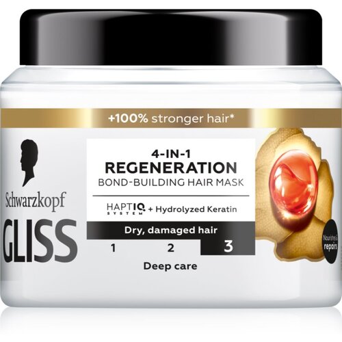 Schwarzkopf Gliss Total Repair regenerirajuća maska za suhu i o&amp;scaron;tećenu kosu 400 ml Slike
