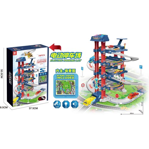 MEGA garaža s prostirkom za igro - traffic Cene