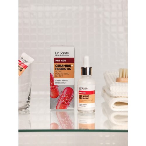 Dr. Sant&amp;eacute; Pre Age Ceramide + Prebiotic vlažilni serum za zrelo kožo 30 ml Slike