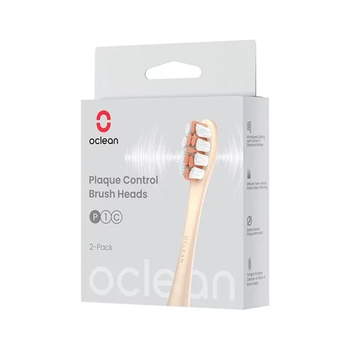 Oclean P1C8 Plaque Control dva nastavka za električno zobno ščetko, cream