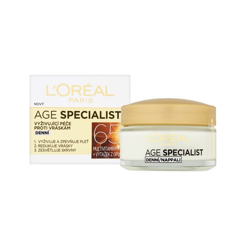 L&amp;acute;Or&amp;eacute;al Paris age specialist 65+ SPF20 dnevna krema protiv bora 50 ml za žene Slike