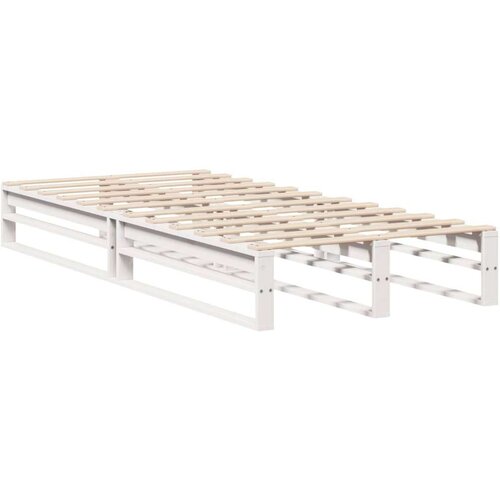 VidaXL Okvir kreveta bez madraca bijeli 100x200 cm konstruirano drvo Slike