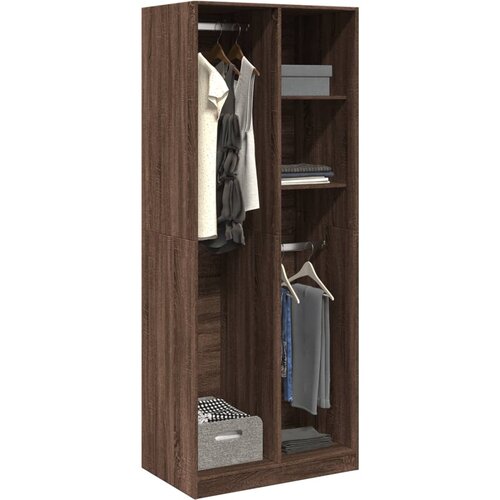 VidaXL Ormar boja smeđeg hrasta 80x50x200 cm konstruirano drvo Slike