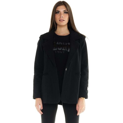 Leone 1947 Jakne & Blazerji Woman Fleece Jacket Blackout Črna Cene
