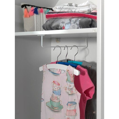 Vipack Bela/zelena otro&amp;scaron;ka garderobna omara iz masivnega bora 37x172 cm Casami Bruges &amp;ndash; Slike