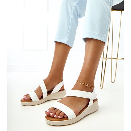 Gemre White wedge sandals Verkado Cene
